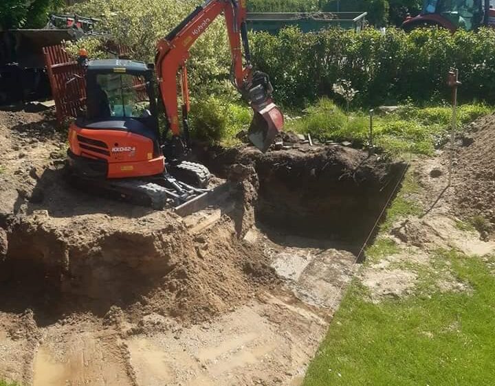 Bild på schaktarbete i Malmö